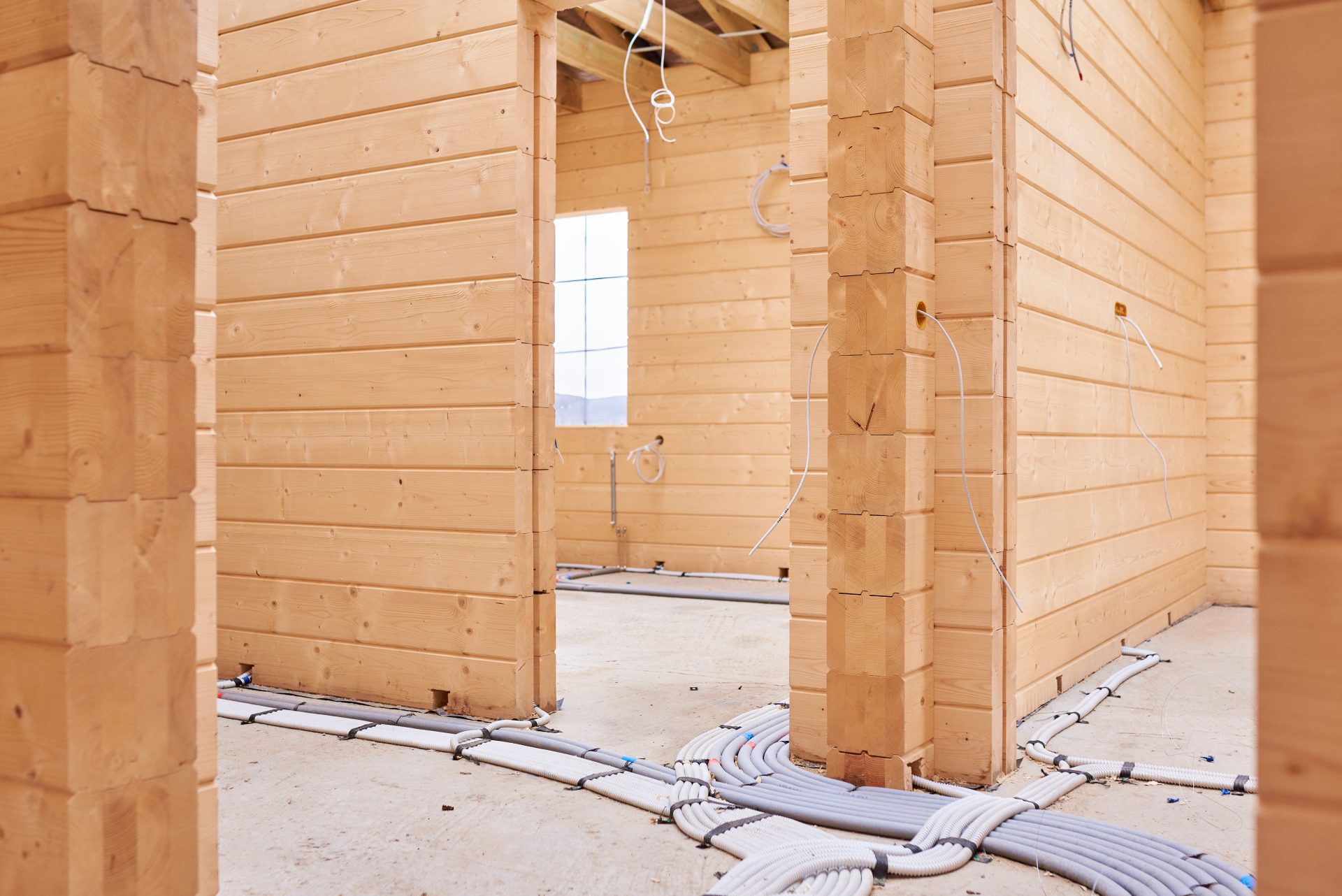 inside a wooden house under construction 2022 12 16 15 01 28 utc