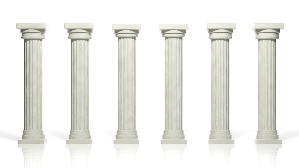 ancient marble pillars in a row isolated on white 2023 03 01 20 51 02 utc