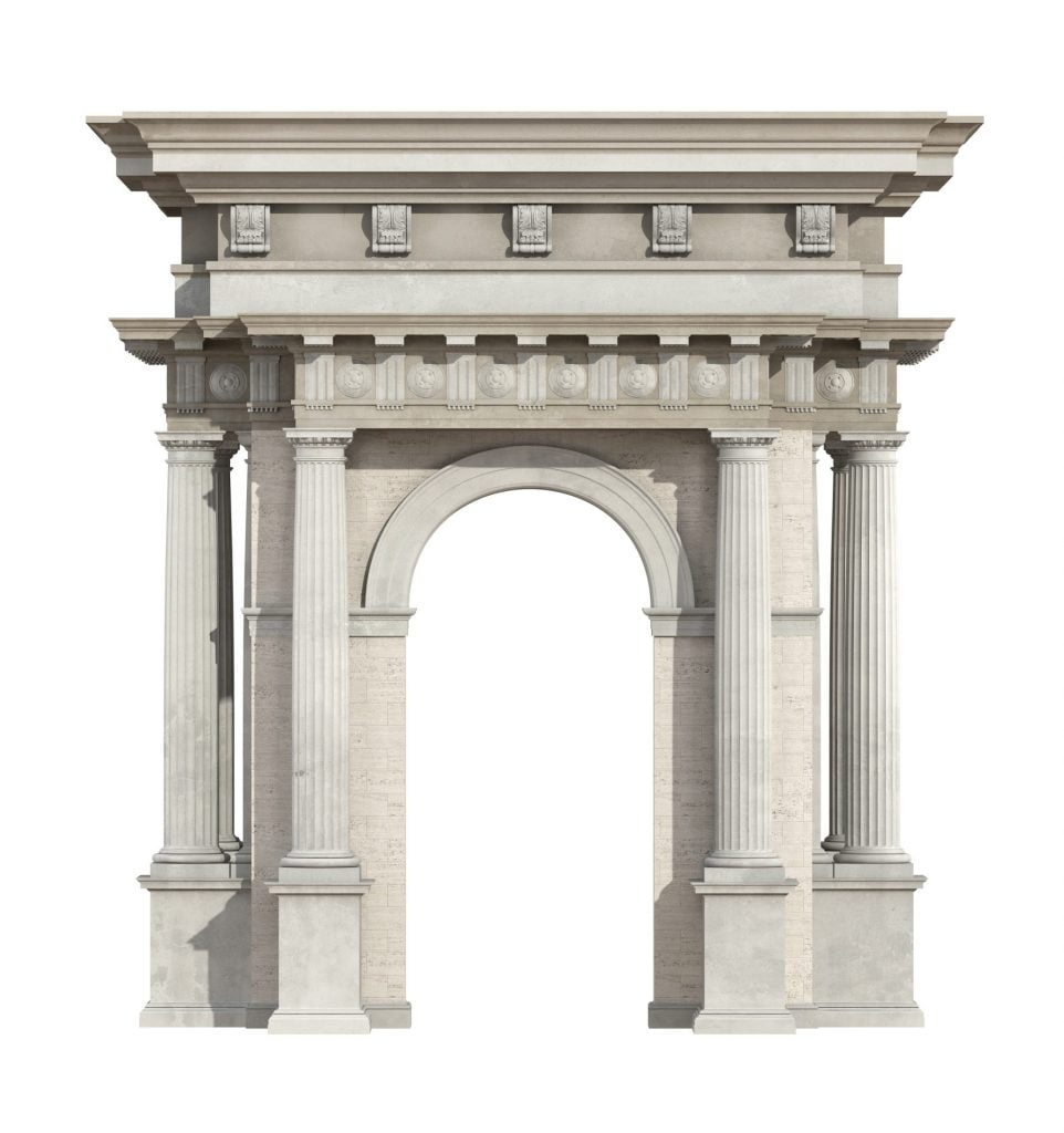 portal in neoclassical style isolated on white 2021 08 26 15 32 56 utc