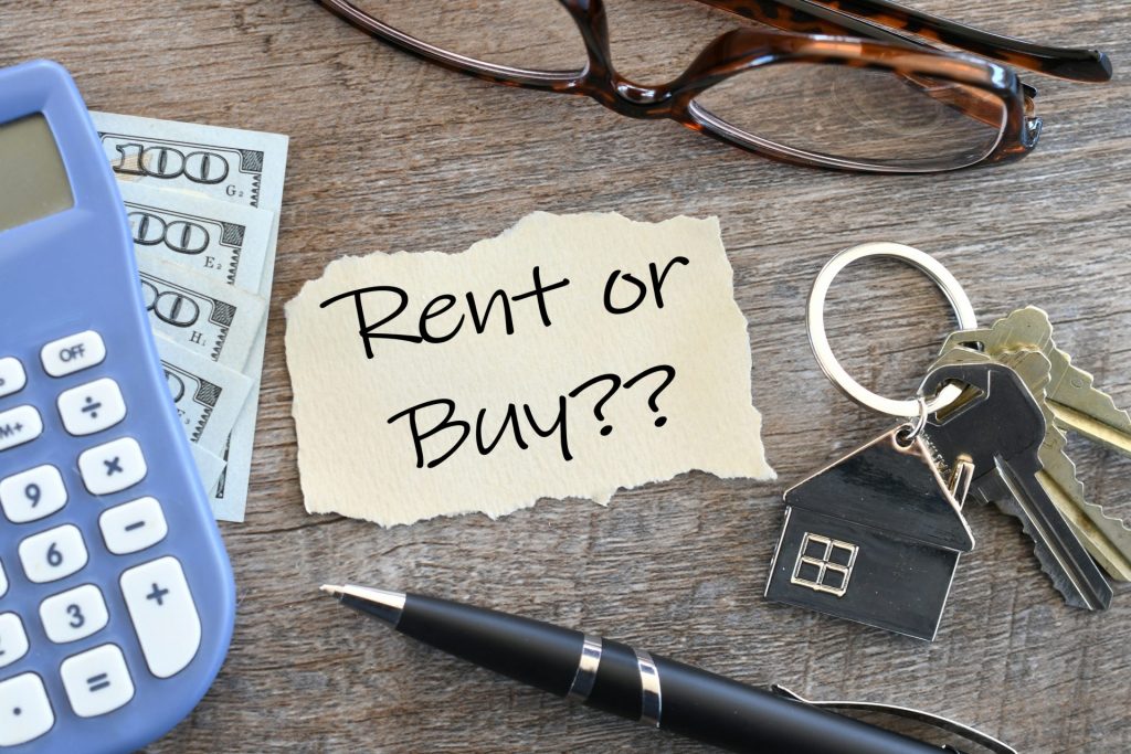 rent or buy flat lay renting leasing purchase