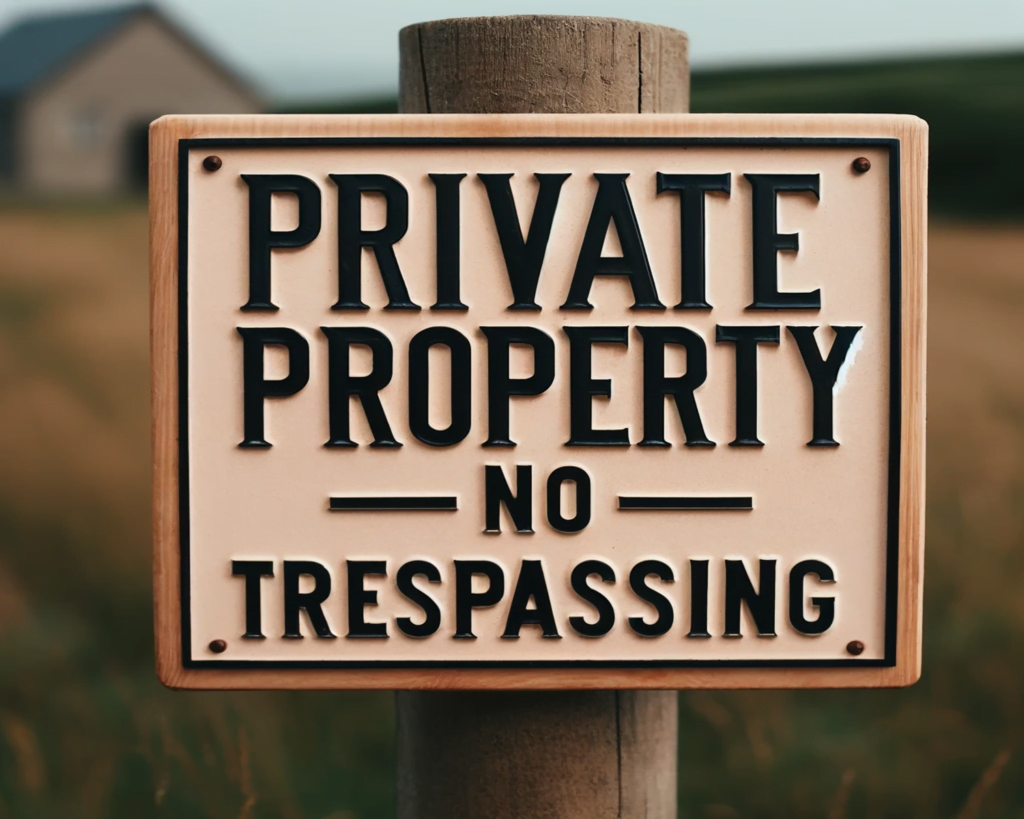 Resized Private Property Sign